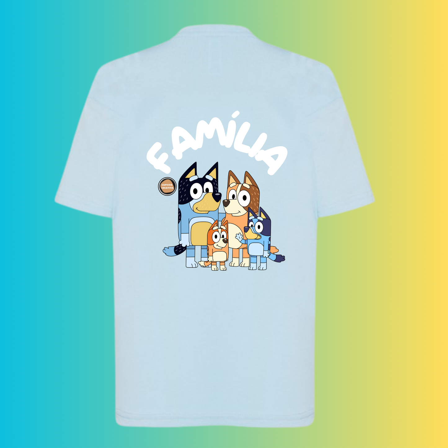 T-shirt Família Bluey