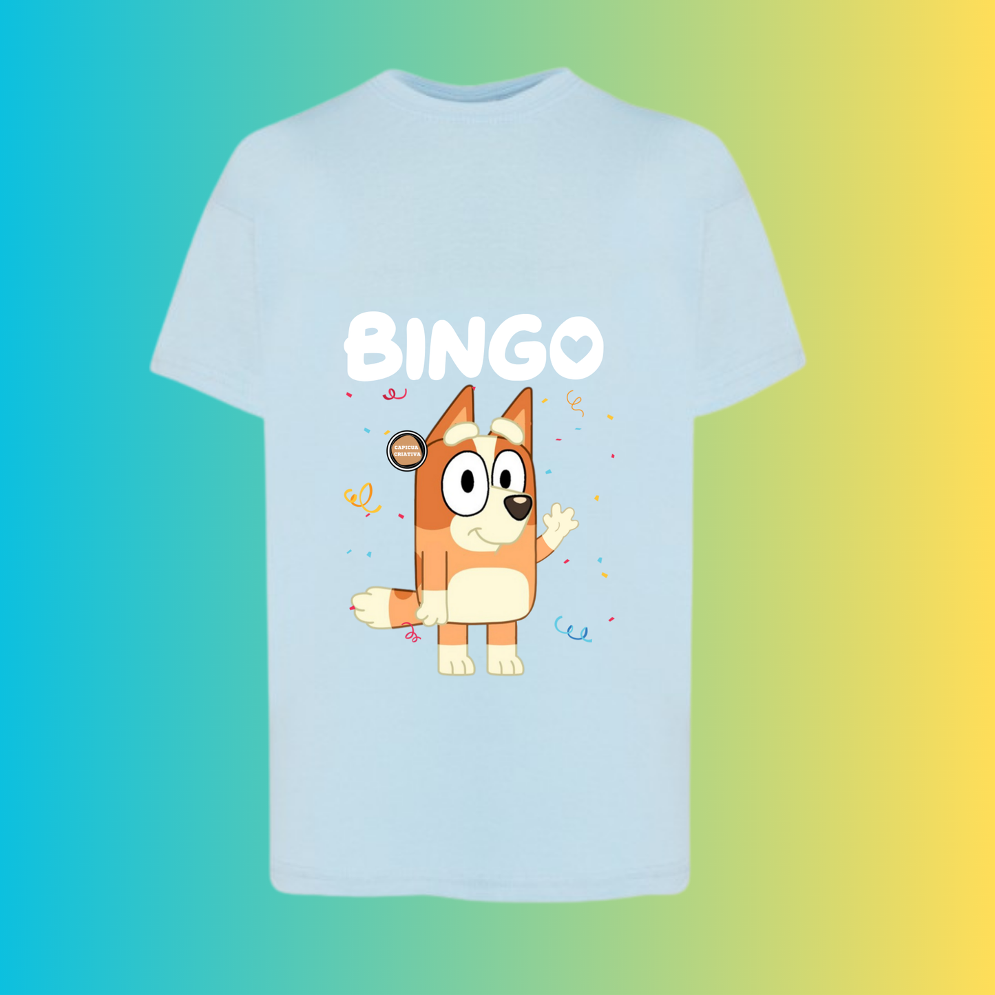 T-shirt Família Bluey