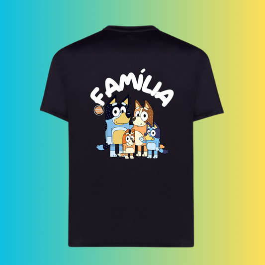 T-shirt Família Bluey