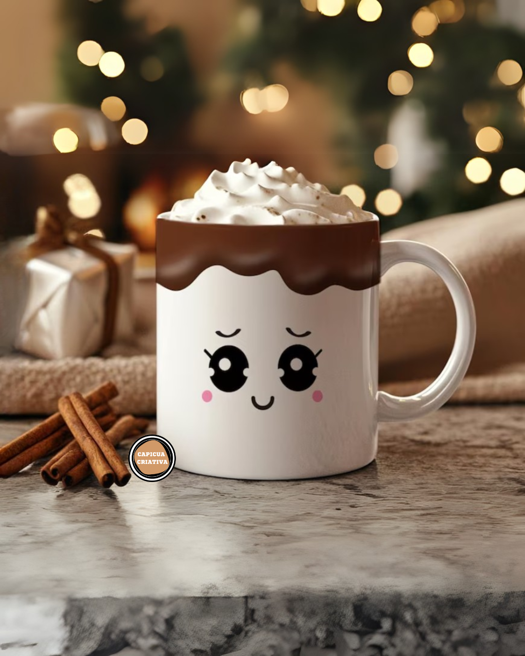 Caneca Fofinha Chocolate Quente