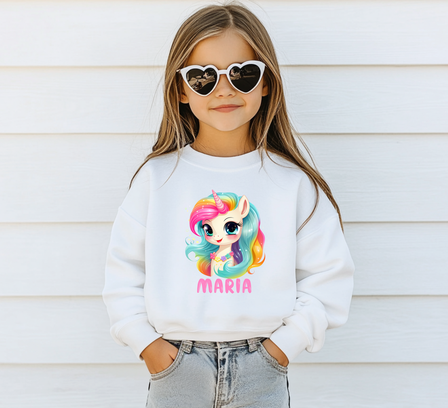 Sweatshirt Criança Unicórnio